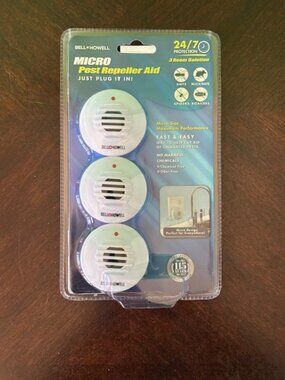 Bell + Howell Ultrasonic Pest Repeller Home Kit (Pack of 3